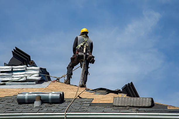 Professional Gutter Installation technician working in Denver, PA